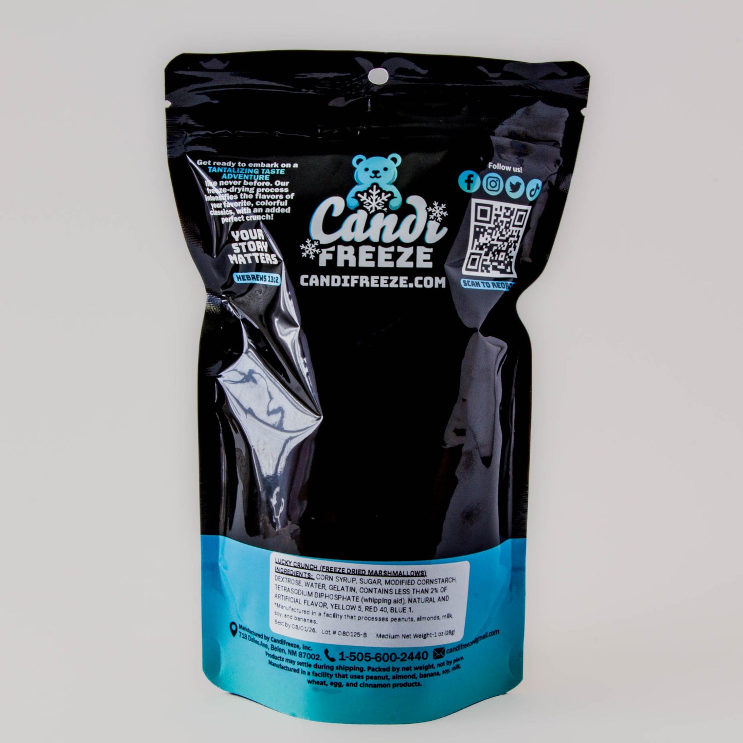 Lucky Crunch by CandiFreeze – Freeze-Dried, Crunchy, Colorful Marshmallow Treats – 1oz Resealable Bag