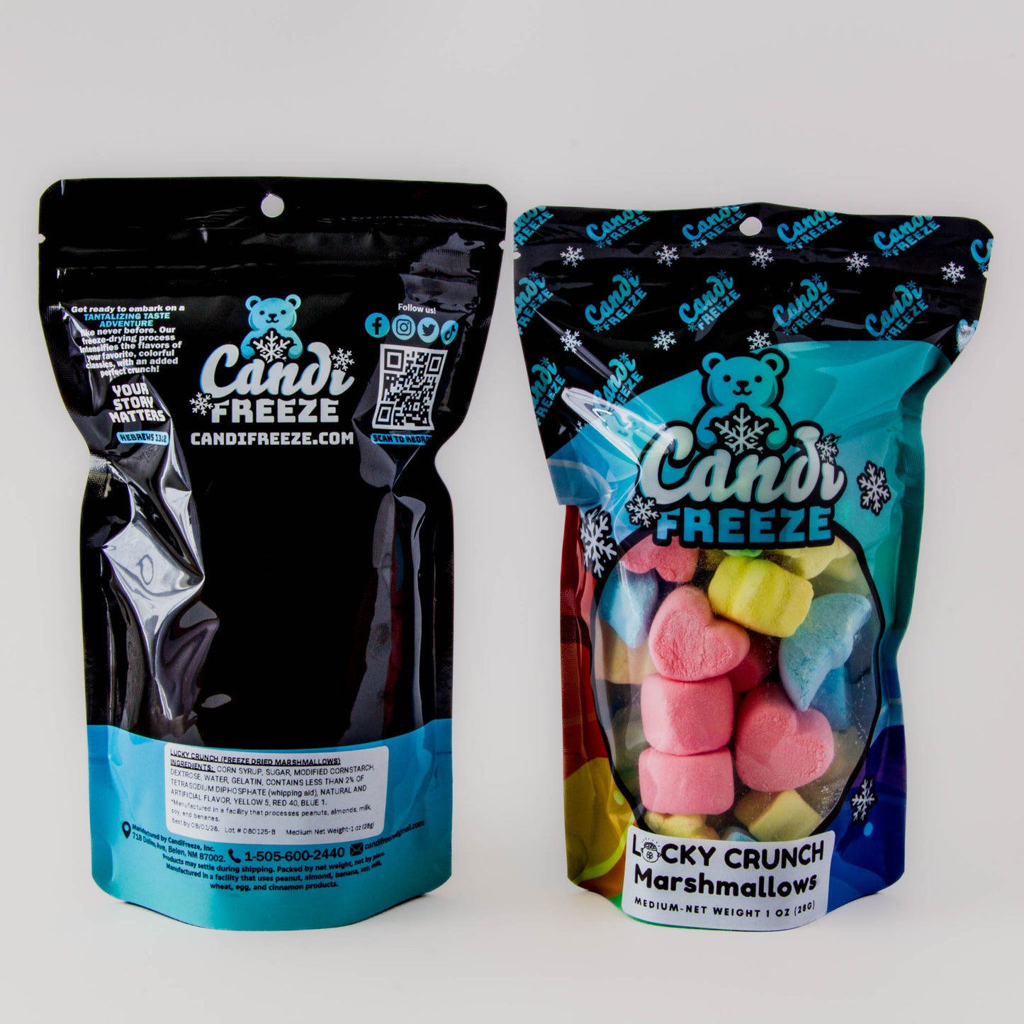 Lucky Crunch by CandiFreeze – Freeze-Dried, Crunchy, Colorful Marshmallow Treats – 1oz Resealable Bag