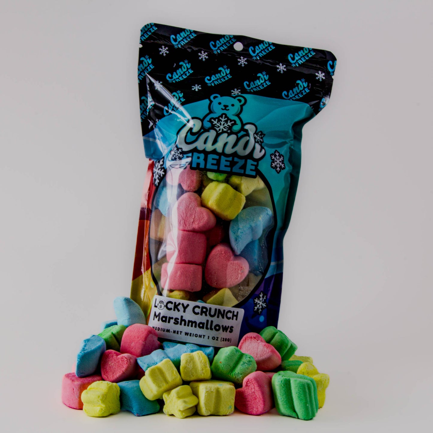 Lucky Crunch by CandiFreeze – Freeze-Dried, Crunchy, Colorful Marshmallow Treats – 1oz Resealable Bag